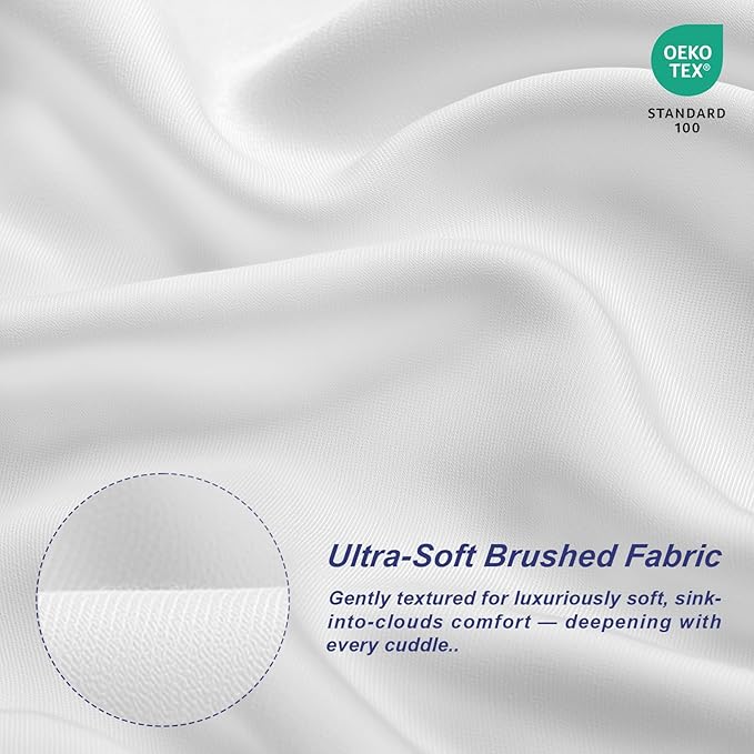18x18 Pillow Inserts Set of 2 – Soft Hypoallergenic Square Pillow Inserts, Oeko-TEX Certified Virgin Fiber Filling, Machine Washable