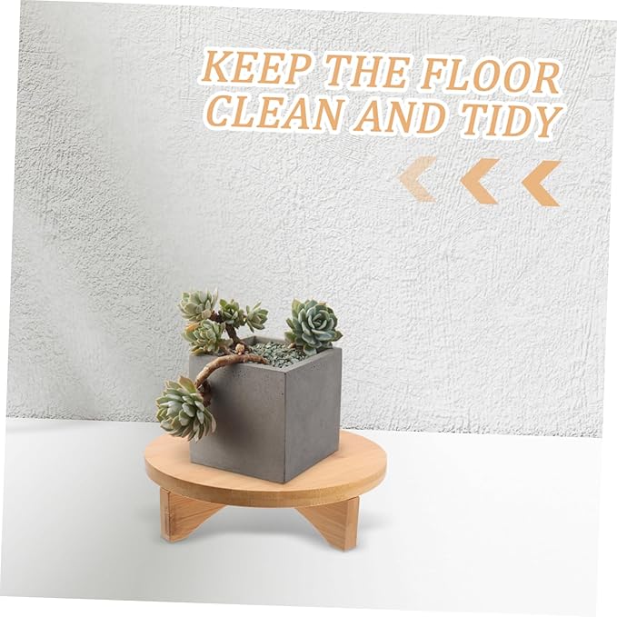GANAZONO Solid Wood Flower Stand Boho Office Decor Decorative Shelf Outdoor Plant Stands