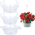 Miuwauer 15 Pack of 12-inch Hanging Basket Water Catcher Plastic Hanging Plant Drip Pan Tray Plastic Saucers Liners for Indoor Outdoor Hanging Plants Baskets Flower Pots - Clear, Round