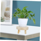 BESPORTBLE Small Plant Storage Rack Wooden Planter Holder Planter Stand for Home Boho Decor Stand