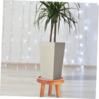Solid Wood Flowerpot Shelf Boho Home Decor Planter Stand for Houseplants Indoor
