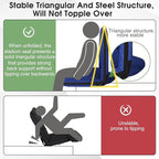 Stadium Seats Cushion for Bleachers with Strong Back Support, Folding Bleacher Seat with 20In Wide Cushion, 4LBS Lightweight, 6 Reclining Positions, Multifunctional Floor Chair for Indoor or Outdoor