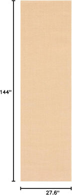 Martha Stewart x SAFAVIEH Area Rug Collection - 2'3" x 12' Runner, Natural Brown, Sisal & Jute, Farmhouse Style, Ideal for Living Room, Foyer, Bedroom, Hallway (MSR9501A)