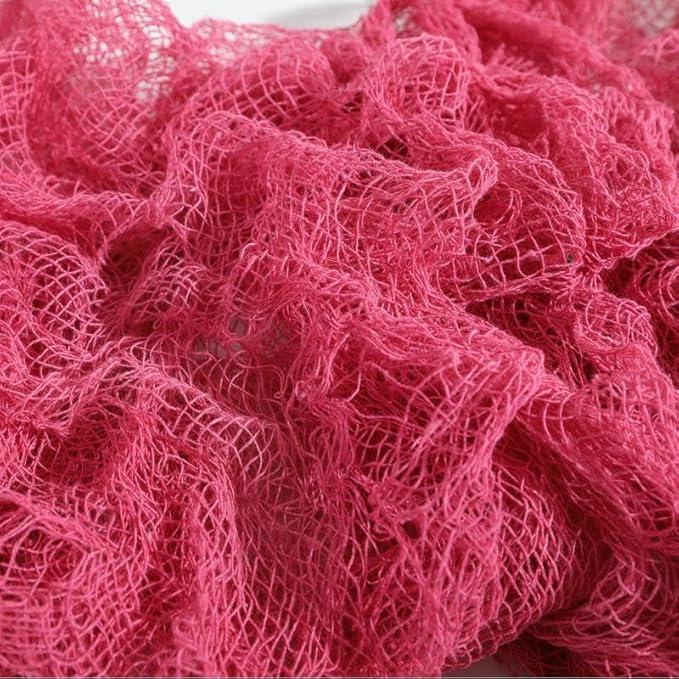 Set of 5 Pink Halloween Gauze Decor, Indoor Outdoor Pink Gauze Tapestry Decor, Halloween Spooky Decorations for Home Table Wall Yard Haunted House Party Supplies, 72 x 30 inch
