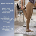 HEBE Anti Fatigue Kitchen Rug Sets 2 Piece Non Slip Kitchen Mats for Floor Cushioned Kitchen Rugs and Mats Waterproof Comfort Standing Mat Runner for Kitchen,Home Office,Sink,Laundry