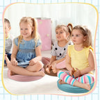 Juexica 8 Pcs Extra Thick Flexible Seating Floor Cushions Assorted Colored Floor Pillow Classroom Seat Cushions Soft Classroom Seating for Kids Learning Daycare School Chair(Advanced Color)