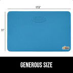 GORILLA GRIP Extra Thick Patent Pending Supportive Foam Kneeling Pad, 2 PK, Large Cushion Knee Pads for Gardening, Baby Bath Time, Dirt and Water Resistant, Workout, Garden Supplies, 17.5x11 Blue