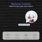Cotton Rope Storage Basket, 15x10x9 Inches, Woven Basket for Shelves, Clothes, Towels, Books, and Laundry, Black (2 Pack)