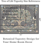 90”x 71” Large Tree of Life Tapestry Wall Hanging Boho Spiritual Wall Tapestry for Bedroom Aesthetic Large Sacred Wall Hangings Tapestries Black Botanical Nature Tapestries Living Room Dorm Decor