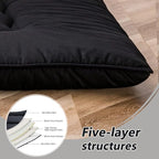 MAXYOYO Cot Japanese Floor Futon Mattress, Single Size Tatami Mat Sleeping Pad Foldable Roll Up Boys Girls Narrow Mattress Kids Lounger Pillow Bed