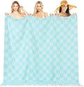 Giant Turkish Beach Blanket Pool Towel Cotton Lightweight Extra Large Soft Sand Free Quick Dry Oversized Thin Sandproof Cruise Ship Essentials Summer Vacation Accessories Gift Must Haves Stuff Gadget