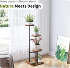 3 Tier Plant Stand Indoor, Tiered Plant Stands for Indoor Plants Multiple, Corner Flower Stand for Living Room, Multi-Layer Vintage Design Plant Shelf
