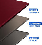 KitchenClouds Kitchen Mats for Floor,3PCS Kitchen Rugs,Non Slip Anti Fatigue Mats for Kitchen Floor,Waterproof Sink Mat,Cushioned Standing and Comfort Mats for Office,Red
