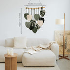 Boho Wall Decor - Large Macrame Wall Hanging - Boho Bedroom Decor - Tapestry for Bedroom - Rustic Style - 17x23 inches