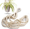 Macrame Plant Hanger with Short Rope (No Tassel) - 23 Inch - Cotton Macrame Cord for Boho Decor Flower Pots - Bohemian Chic Home Decor, Simple Indoor Outdoor Hanging Houseplants or Terrarium | 1 Pack