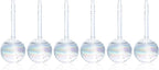 Clear Plant Watering Globes Set of 6 - Small Self Watering Globes for Indoor & Outdoor Plants - Automatic, Glass Watering Bulbs for Daily Use, Plant Watering Devices