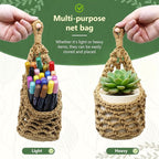 Macrame Wall Plant Hanger, Hanging Planter Basket Holder, Wall Planters for Indoor Plants, for Up to 4 Inch Pot (Brown, 4-Inch)
