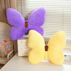 PEACH CAT Butterfly Pillow Decorative Butterfly Shaped Throw Pillows 15.7" x 15.7" Cute Plush Cushion Decor for Bedroom Living Room Sofa Couch Purple