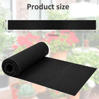12 x 120 Inch Felt Planter Liner Roll Non-Woven Fabric Coconut Basket Liner Alternative Plant Liner Roll Black Coco Liners Roll Replacement Easy to Cut for Planter Hanging Flower Basket Window Box