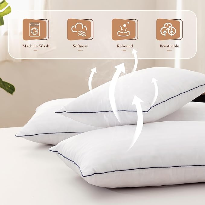 Memory Foam 14 x 36 Inch Throw Pillow Insert, Premium Lumbar Pillow Insert for Decorative Throw Pillow, Living Room, Couch and Sofa, 14 x 36 Inch, White