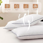 Memory Foam 14 x 36 Inch Throw Pillow Insert, Premium Lumbar Pillow Insert for Decorative Throw Pillow, Living Room, Couch and Sofa, 14 x 36 Inch, White