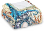 Octopus Throw Blanket, Vintage Soft Cozy and Warm Couch Blankets Gift for Octopus Lover, Decorative Blankets for Sofa Couch Bed, Blue Beige 50×60 inches