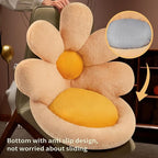 Ditucu Flower Shape Chair Pillow Cute Seat Cushion 19 inch Comfy Lazy Sofa Floor Pillows Dorm Seating for Bedroom Decor Orange