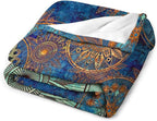 Boho Floral Throw Blanket Retro Mandala Flower Vintage Mystical Dream Style Theme Blanket for Sofa Bed Couch Chair Or Dorm 30"x40"