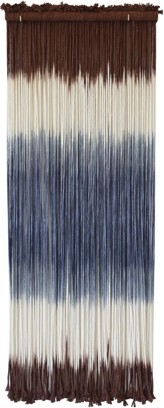 Macrame Wall Hanging Dip-Dye Wall Decor 15''W*39''L Boho Handmade Fiber Wall Art Decor for Nursery Bedroom Living Room
