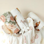 insular Cotton Muslin Baby Blanket with Tassel, Boho Bohemian Muslin Swaddle Blanket Baby Receiving Blanket with Fringe, Nursery Decor Throw or Nursing Blankets, 47" x40”, Labrador