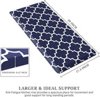 WISELIFE Kitchen Runner Rugs Anti-Fatigue mats,17.3"x 39",Non Slip Waterproof Ergonomic Comfort Mat for Kitchen, Floor Home, Office, Sink, Laundry,Blue