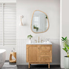 Asymmetrical Irregular Mirror Wall Mounted, Unique Vanity Mirror, Shaped Dressing Boho Mirror Decorative for Living Room, Bathroom, Bedroom, Entryway Wall Decor 20"x16"