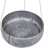 Creative Co-Op Grey & Gold Hanging Iron Planter
