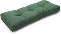 SUNROX LokGrip Non Slip Tufted Memory Foam Bench Cushion, FadeShield Water Resistant Durable Thicken Outdoor/Indoor Bench Seat Pads 42x16x4 inch, Heather Fern