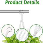 Macrame Plant Hanger 2 Pack Hanging Planters Baskets for Indoor Plant Boho Hanging Holder Handmade Woven Rope Hanger Kits Decorative Braided Cotton Rope Flower Pot Holder for Garden Home Decor