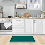 KitchenClouds Kitchen Mat Cushioned Anti Fatigue Rug 17.3"x28" Water Resistant, Non Slip, Standing and Comfort Desk/Floor Mats for House Sink Office (Dark Green)
