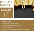 Wall Mirrors Decorative 30" Country-Style Gold Round Mirrors for Wall Decor ，Sunflower Wall Hanging Mirror