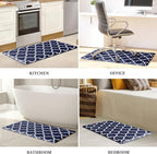 WISELIFE Anti Fatigue Floor Mat - 4/5 Inch Thick Kitchen Mat Non Slip Waterproof Heavy Duty Ergonomic Comfort Mat Durable for Home, Office, Sink, Laundry,(20" x 39", Blue)