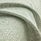 ROOMLIFE Green Sofa Cover, Vintage Boho Couch Cover for 3 Cushion Sofa, Soft Breathable Sofa Cover for Dog, Washable Furniture Sofa Protector Cover Blanket with Tassel for Living Room, 71 '' X 118''