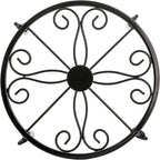 Tosnail 4 Pack Metal Plant Stand, Planter Support Rack, Plant Pot Stands, Planter Holder Heavy Duty, Rust Proof Iron Potted Plant Flower Pot Stand for Indoor Outdoor Garden Patio, Black, 9 Inch