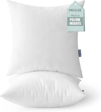 MIULEE Set of 2 Throw Pillow Inserts 20x20 Inches, Nowoven Decorative Pillow Inserts for Living Room (Pack of 2)