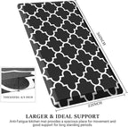 WISELIFE Anti Fatigue Floor Mat - 4/5 Inch Thick Kitchen Mat Non Slip Waterproof Heavy Duty Ergonomic Comfort Mat Durable for Home, Office, Sink, Laundry,(22" x 36", Black)