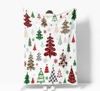 Christmas Throw Blanket Xmas Tree Decor Cozy Fuzzy Warm Winter Super Soft Blankets for Couch Sofa 60 x 80 inch