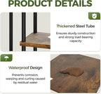 Bamworld Indoor Plant Stand with Grow Light Corner 5Tier Metal Plant Shelf Wood Flower Stand for Home Living Room Decor Patio Decor