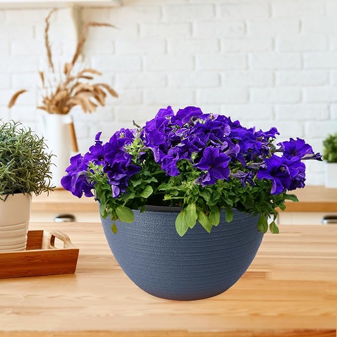 2 Pack 8 Inch Self Watering Hanging Planter for Indoor Outdoor Plants,Self Watering Pots for Indoor Plants,Hanging Pots,Convenient to Maintain,Improved Plant Health