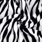 MACEVIA Flannel Fleece Twin Blanket for Couch, Zebra Blanket Black and White for Adult, Lightweight Warm Cozy Soft for Bed Sofa 260GSM, Suitable for All Seasons (Black Zebra,60x80inches)