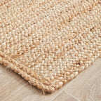 MDS Pack of 1 Handwoven Braided Jute Area Rug 8x10 Rectangular - 100% Natural Burlap Reversible Accent Rugs for Home Decor, Living Room, Doormat, Kitchen, Entryway Rug, Rustic, Farmhouse (8'x10')