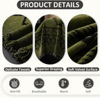 VClife Bohemian Green Couch Cover for Dog, Non Slip Sectional Sofa Covers Furniture Protector Washable Tribal Pattern Couch Covers for 3 Cushion Couch Sofa, Soft Pet Sofa Slip Cover, Green, 71"X134"