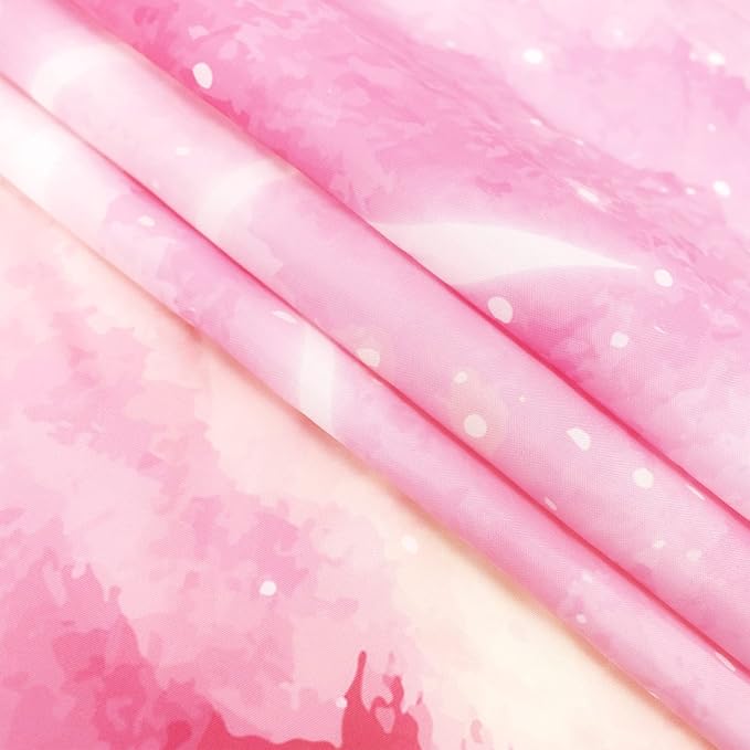 LB Pink Sky Tapestry Fantasy Pink Cloud and Moon Nature Landscape Wall Hanging Colorful Aesthetic Tapestries Wall Blanket for Bedroom Living Room Girl Teen Dorm Party Decor 59x51 Inches