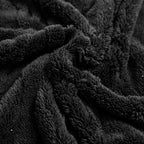YUSOKI Queen Size Blanket Single Layer,Weight(4.4lb),370GMS-3D Stylish Design for Gift Home Decor (Black,90"x90")